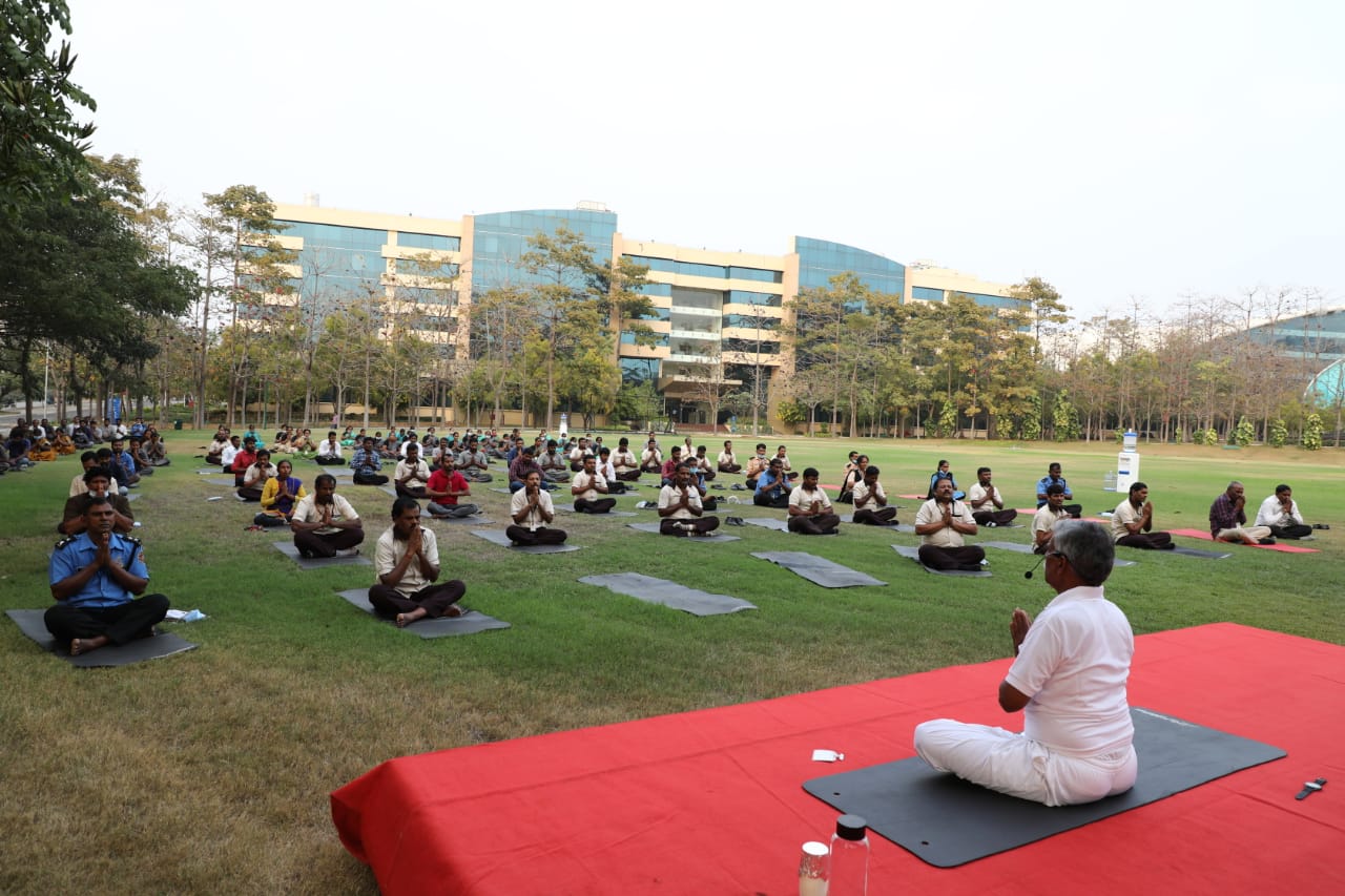 Yoga Classes at Infosys by Sriramakrishna Yoga Centre